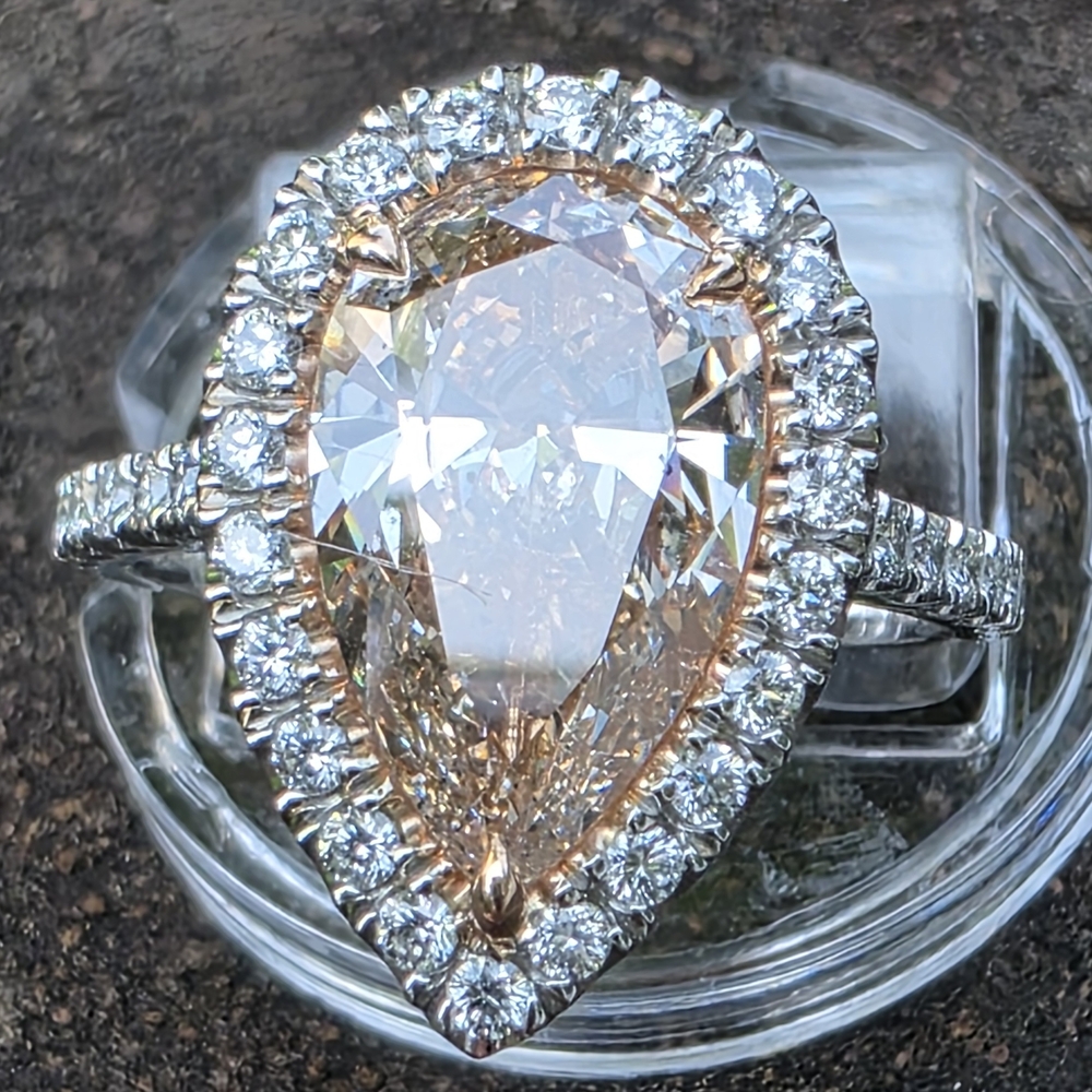 Just The Centerstone Is 3.01 Carat Fancy Pink.